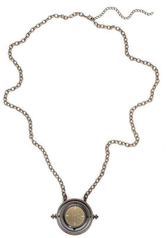 Rock Revival "Hermione's Time Turner" Necklace Watch Gold-coloured By Harry Potter