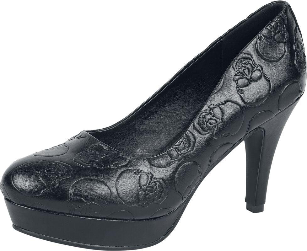 rock revival "High Heels with Skulls" High Heel black by Rock Rebel by EMP