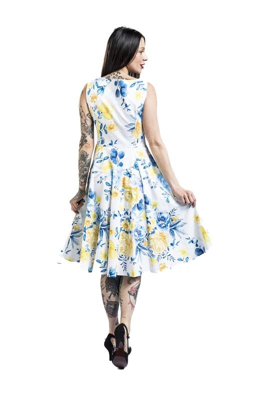 Rock Revival "Hope Floral Swing Dress" Midi Dress Multicolour By H&R London