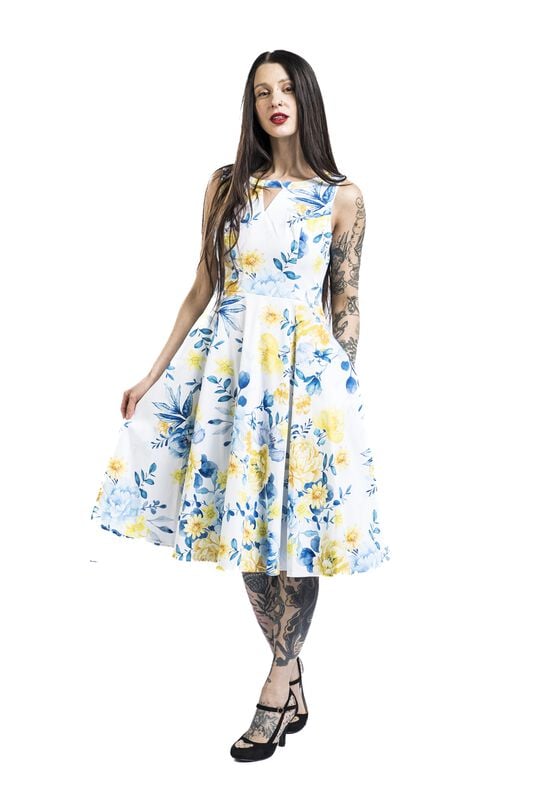 rock revival "Hope Floral Swing Dress" Midi Dress multicolour by H&R London