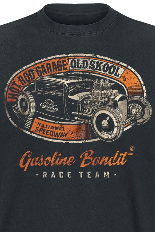 Rock Revival "Hot Rod Garage" T-Shirt Black By Gasoline Bandit