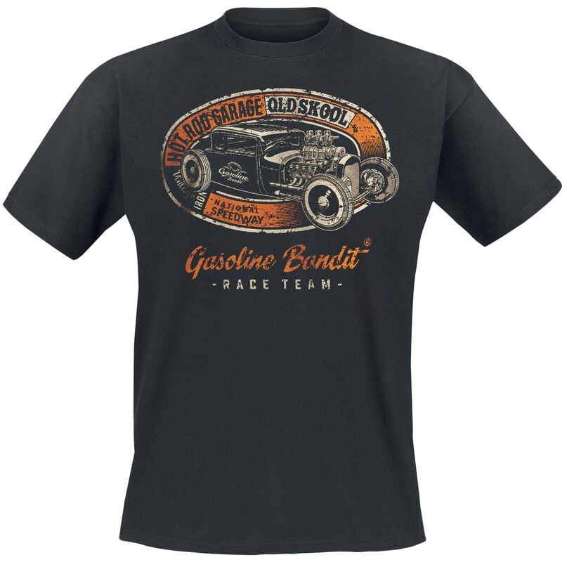 Rock Revival "Hot Rod Garage" T-Shirt Black By Gasoline Bandit