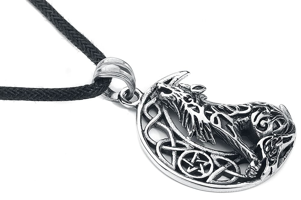 Rock Revival "Howling Wolf" Necklace Silver-coloured By EtNox
