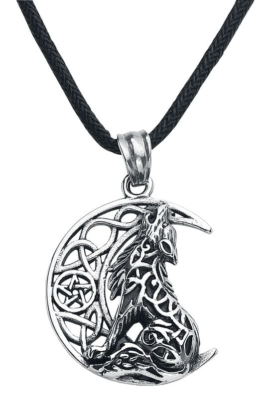 rock revival "Howling Wolf" Necklace silver-coloured by etNox