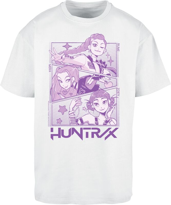 rock revival "Huntrix Manga Panels" Oversized T-shirt white by KPop Demon Hunters
