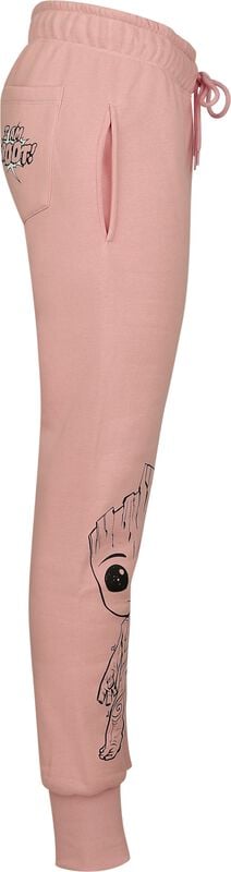 Rock Revival "I Am Groot" Tracksuit Trousers Dusky Pink By Guardians Of The Galaxy
