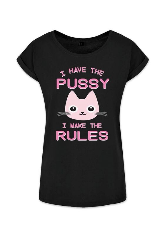 rock revival "I have the Pussy - I make the Rules" T-Shirt black by Tierisch