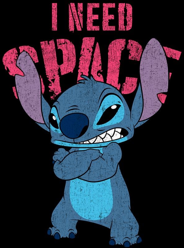 Rock Revival "I Need Space" Tanktop Black By Lilo & Stitch