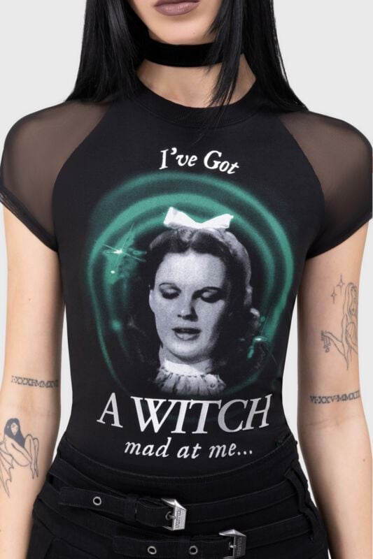 Rock Revival "I've Got A Witch Mad At Me" T-Shirt Black By The Wizard Of Oz By Killstar