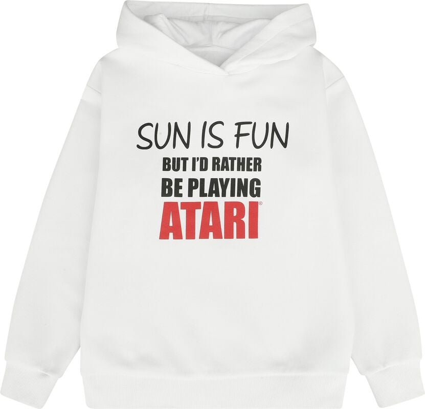 rock revival "I would rather be playing Atari" Hoodie Sweater white by Atari