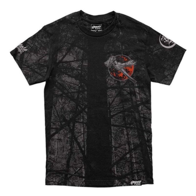 Rock Revival "In The Woods - Customised Regular T-shirt (200GSM)" T-Shirt Black-grey By Stay Cold Apparel