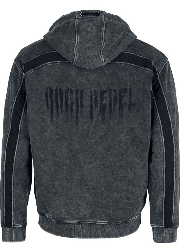 Rock Revival "Incognito Rebel" Hoodie Jacket Grey By Rock Rebel By EMP