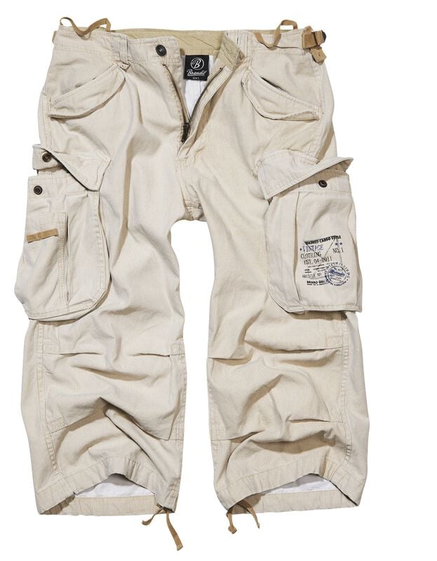 Rock Revival "Industry Vintage 3/4" Shorts Beige By Brandit