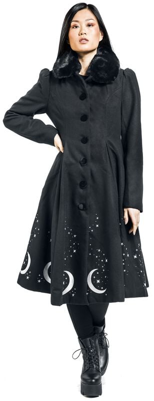 rock revival "Interstellar Coat" Coat black by Hell Bunny