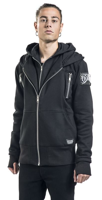 rock revival "Ivan Hood" Hoodie Jacket black by Vixxsin