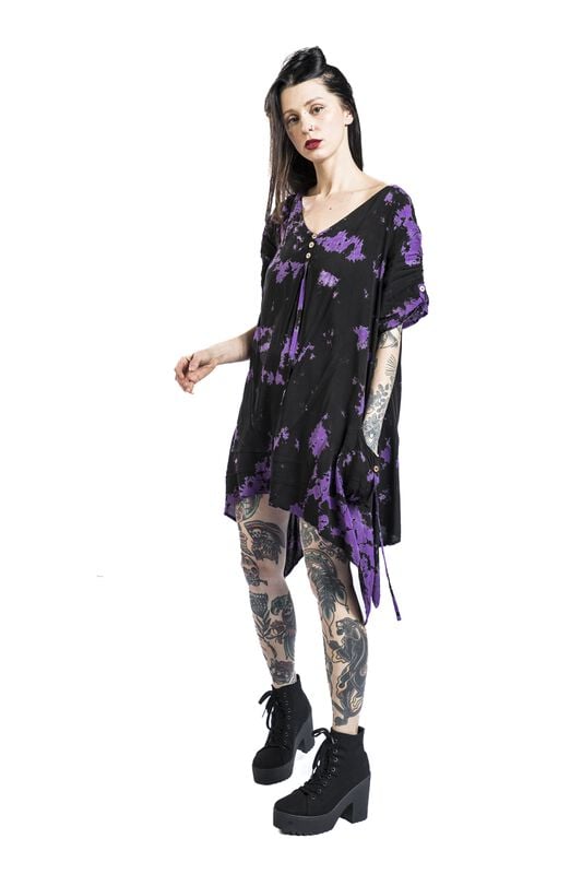 rock revival "Jacinta Top" T-Shirt purple-black by Innocent