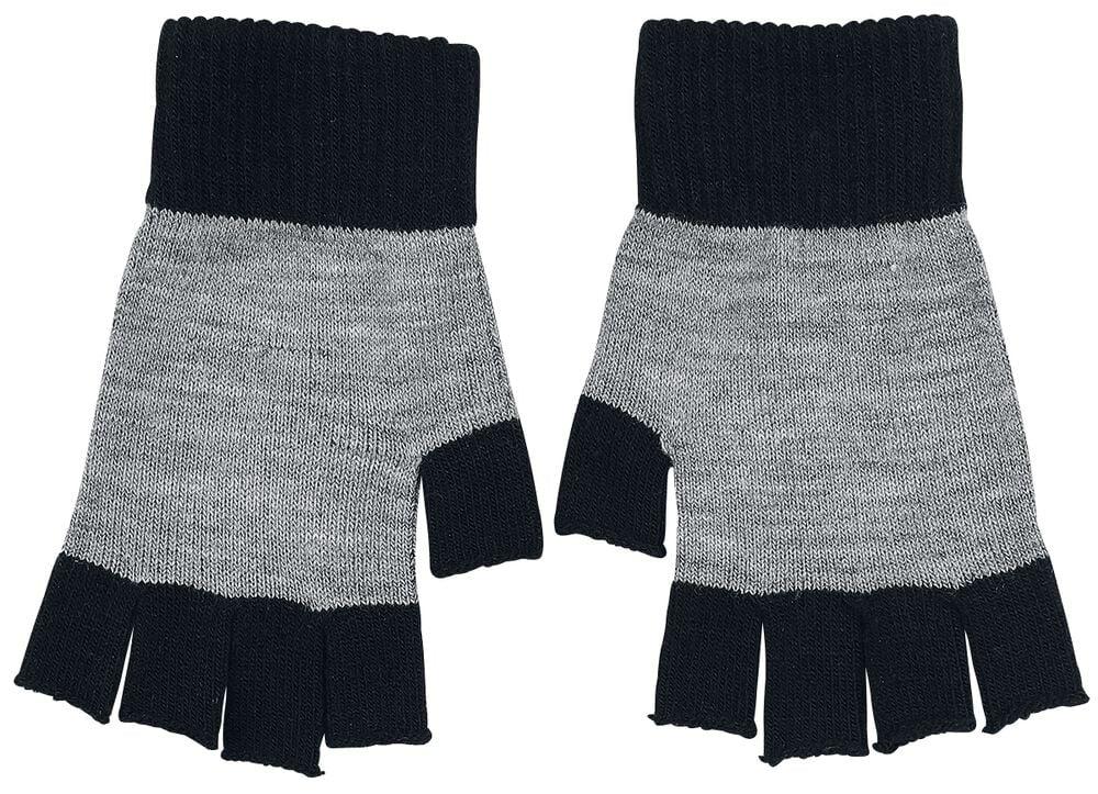 Rock Revival "Jack Face" Fingerless Gloves Mixed Grey-black By The Nightmare Before Christmas