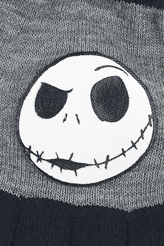 Rock Revival "Jack Face" Fingerless Gloves Mixed Grey-black By The Nightmare Before Christmas