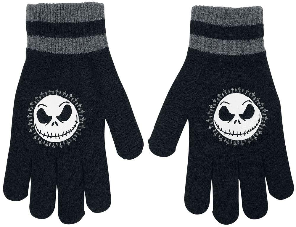 Rock Revival "Jack - Face" Full-fingered Gloves Black By The Nightmare Before Christmas
