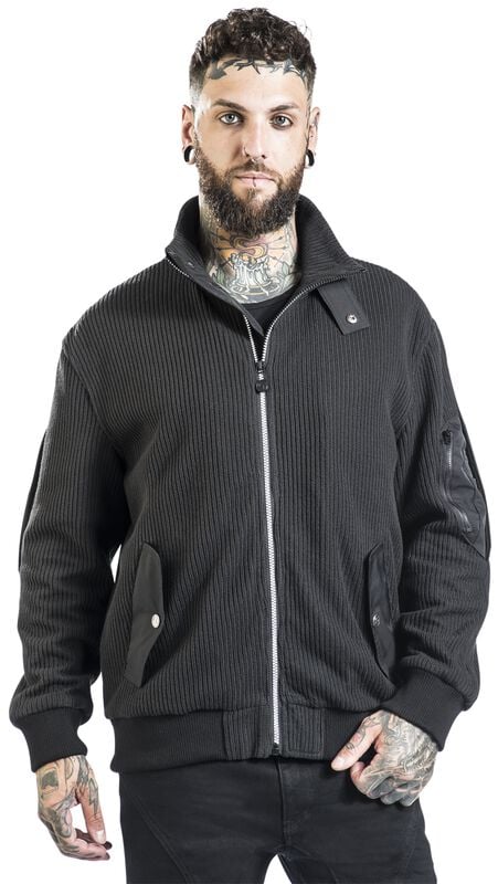 rock revival "Jacket with sleeve pocket" Mid-Season Jackets black by Black Premium by EMP