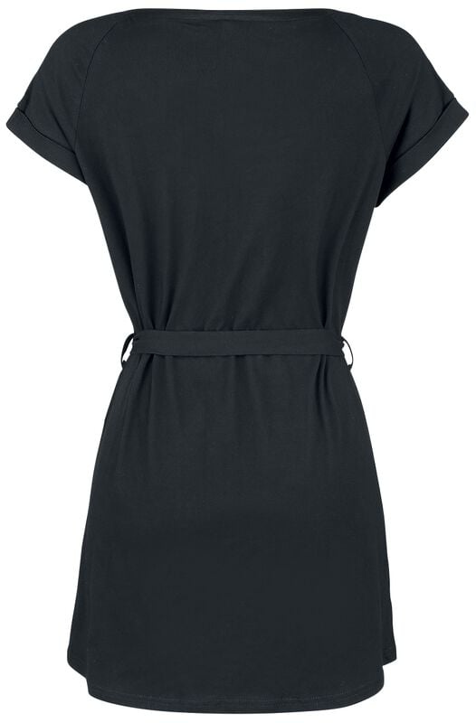 Rock Revival "Jersey Dress With Tie Belt" Mini Dress Black By Forplay