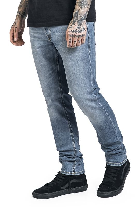 rock revival "JJIGLENN" Jeans light blue by Jack & Jones