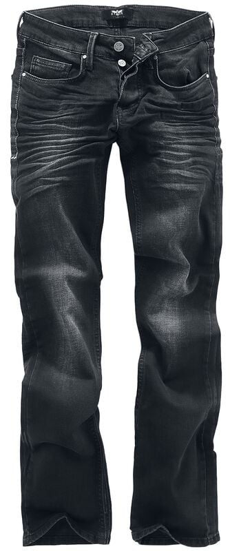 rock revival "Johnny" Jeans black by Black Premium by EMP