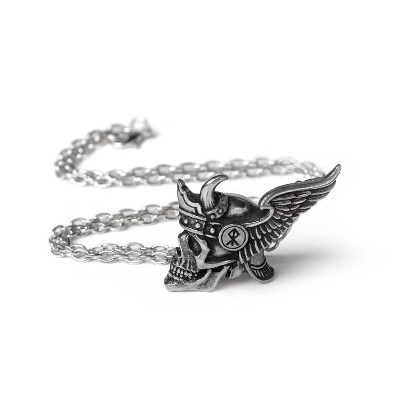 Rock Revival "Journey To Valhalla Pendant" Necklace Black-silver By Alchemy Gothic