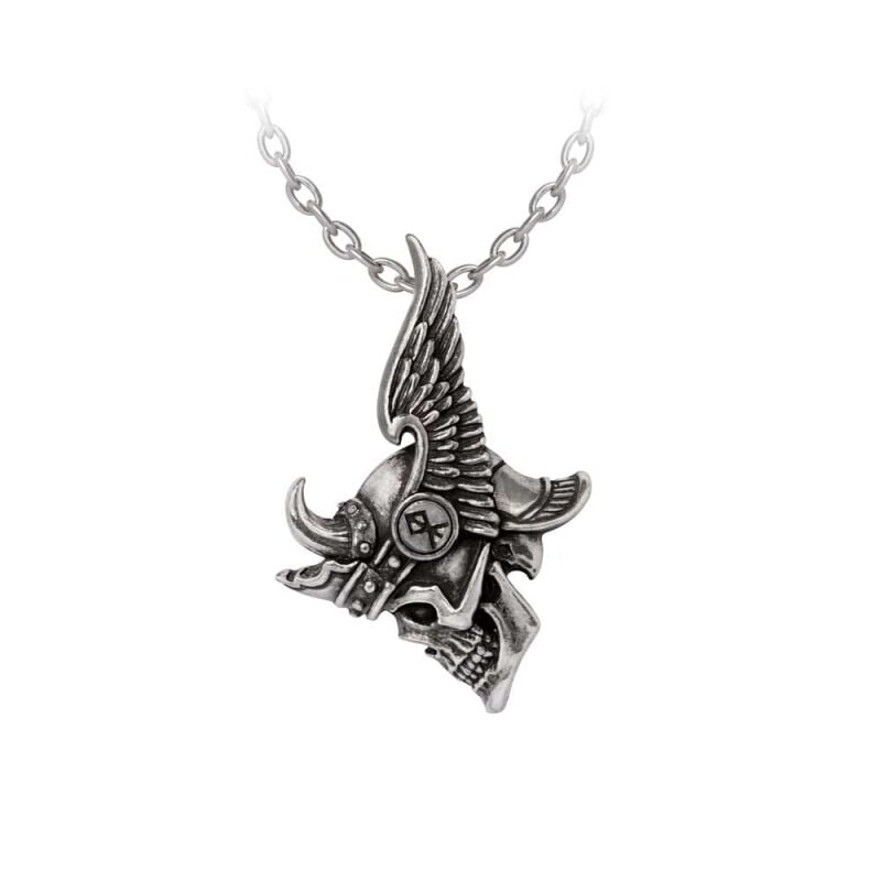 rock revival "Journey to Valhalla Pendant" Necklace black-silver by Alchemy Gothic