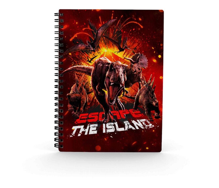rock revival "Jurassic World - Escape - 3D Notebook" Note Pad multicolour by Jurassic Park