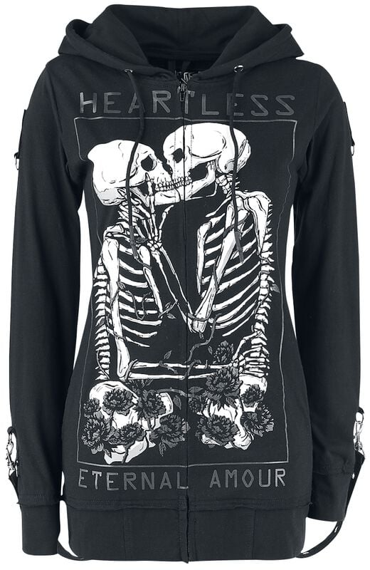 rock revival "Karin Hood" Hoodie Jacket black by Heartless