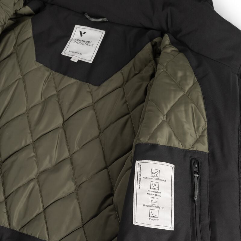 Rock Revival "KENDALL JACKET" Winter Jacket Black By Vintage Industries