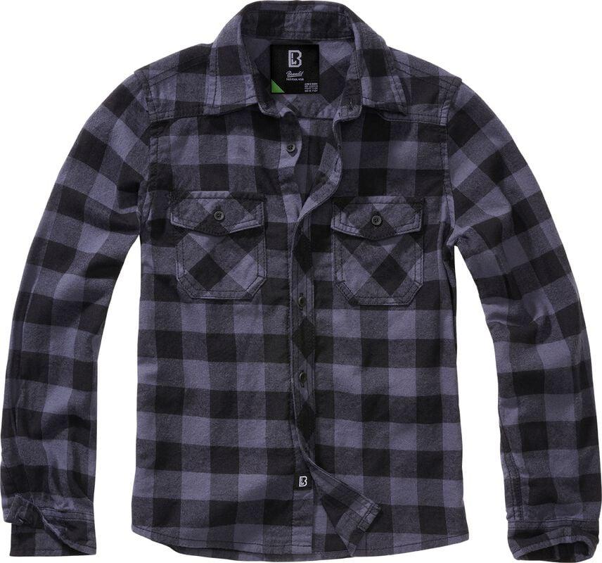 rock revival "Kids' Checked Shirt" Shirt black-grey by Brandit