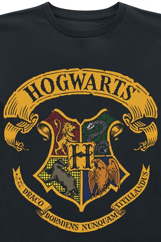 Rock Revival "Kids - Hogwarts Crest" T-Shirt Black By Harry Potter