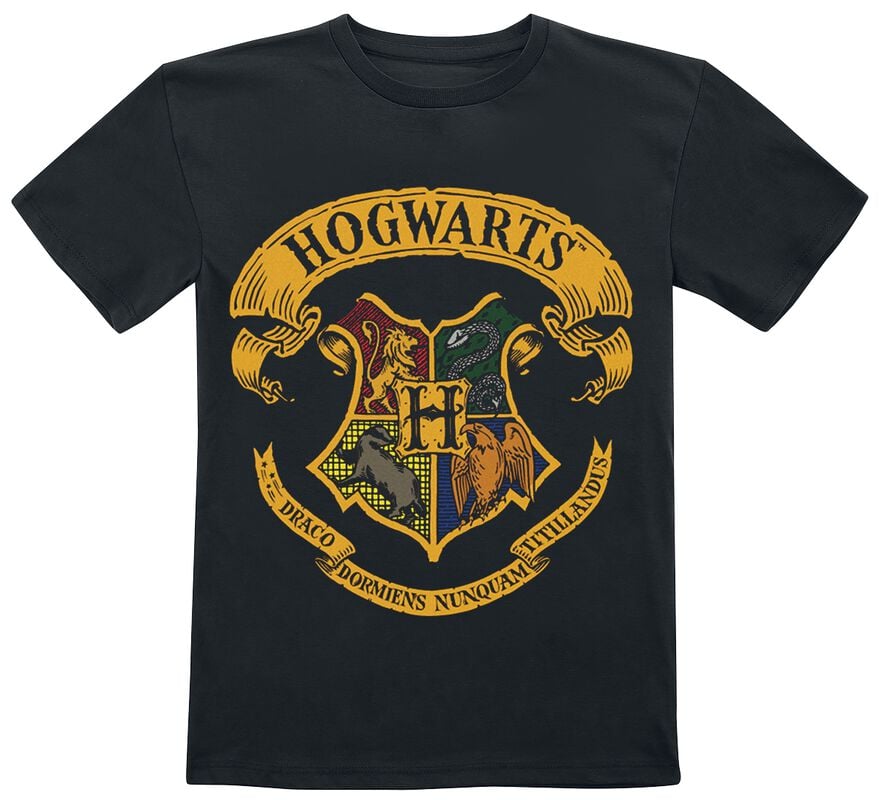 rock revival "Kids - Hogwarts Crest" T-Shirt black by Harry Potter