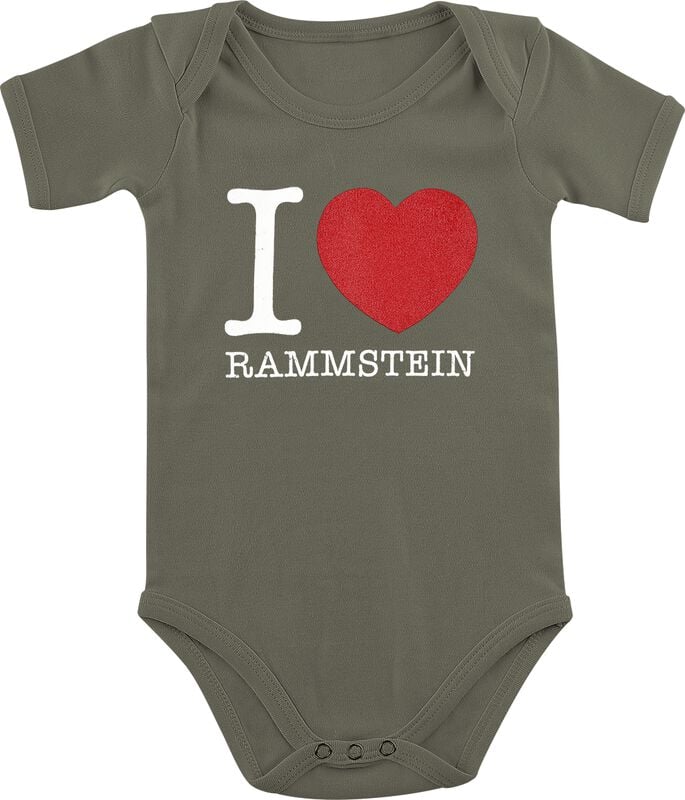 rock revival "Kids - I Love Rammstein" Body khaki by Rammstein