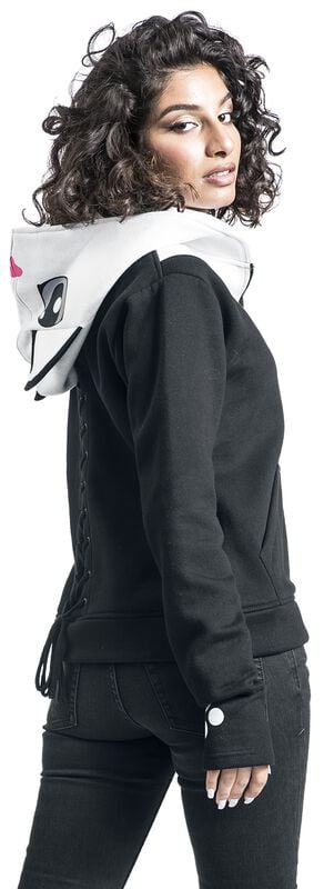 Rock Revival "Kitty Hood" Hoodie Jacket Black-white By Cupcake Cult