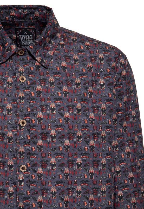 Rock Revival "Kustom Kulture Shirt" Longsleeve Grey By King Kerosin