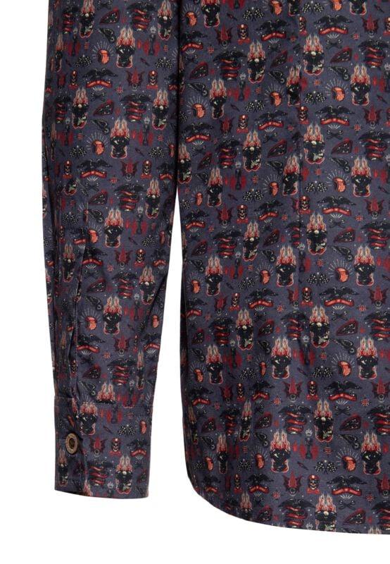 Rock Revival "Kustom Kulture Shirt" Longsleeve Grey By King Kerosin