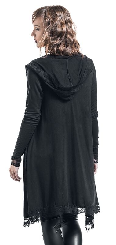 Rock Revival "Lace Cardigan" Cardigan Black By Gothicana By EMP
