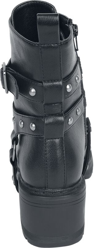 Rock Revival "Lace-up Boots With Buckles" Boot Black By Rock Rebel By EMP