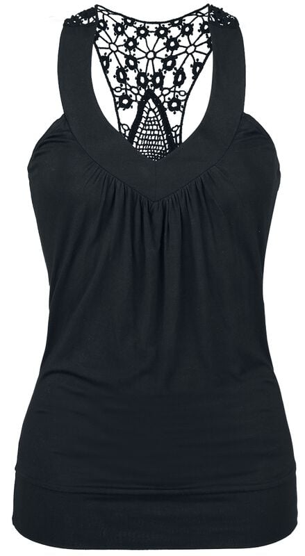 rock revival "Laced Racerback" Top black by RED by EMP
