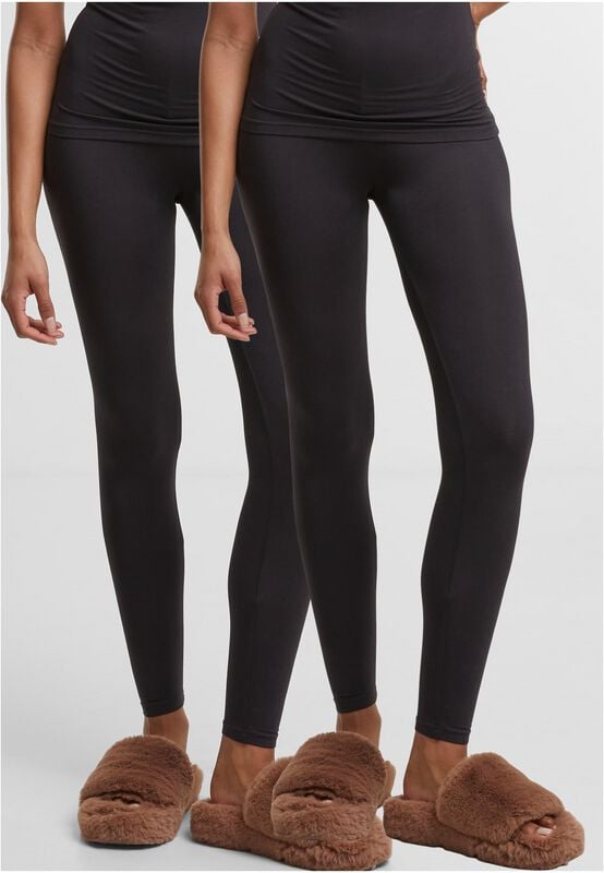 rock revival "Ladies' Bamboo Leggings (2-pack)" Leggings black by Urban Classics