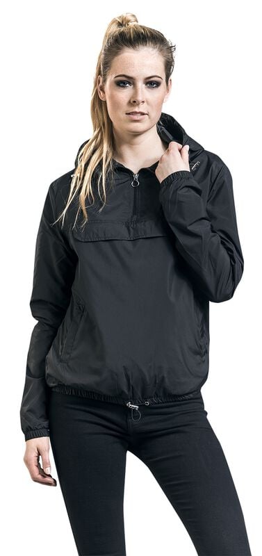 rock revival "Ladies Basic Windrunner" Windbreaker black by Urban Classics