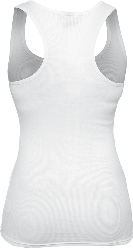 Rock Revival "Ladies Button Tanktop" Top White By Urban Classics