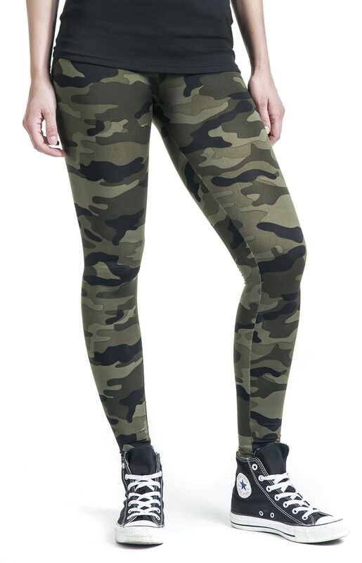 Rock Revival "Ladies Camo Leggings" Leggings Woodland By Urban Classics