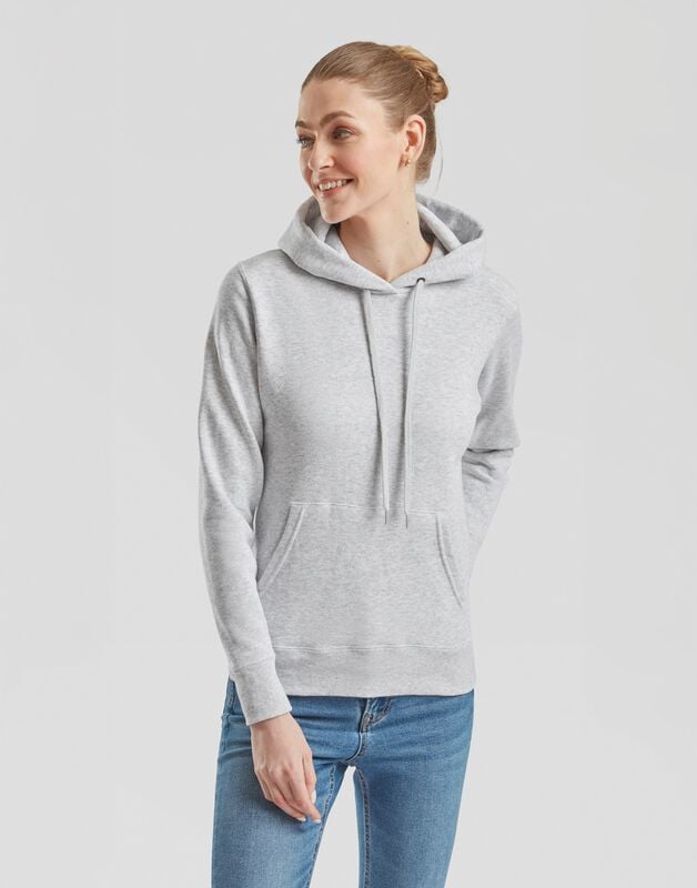 Rock Revival "LADIES CLASSIC SWEAT HOODIE" Hoodie Mottled Grey By Fruit Of The Loom