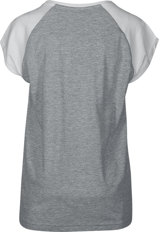 Rock Revival "Ladies Contrast Raglan Tee" T-Shirt Greying/white By Urban Classics