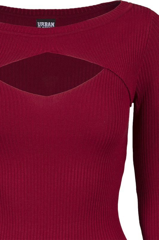 Rock Revival "Ladies Cut Out Dress" Mini Dress Burgundy By Urban Classics