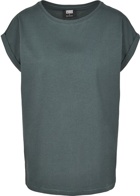 rock revival "Ladies Extended Shoulder Tee" T-Shirt bottle green by Urban Classics